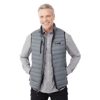 Quick Ship Men's Water Repellent Vest - Goose Down Insulation