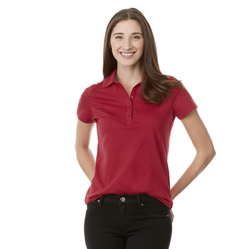 Quick Ship LADIES' 100% Cotton Jersey Polo - BUDGET