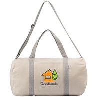 *NEW* 18 Recycled Cotton/Poly Duffel Bag with a Full-Color Imprint