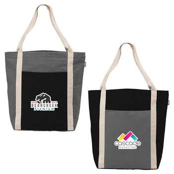 *NEW* 17” x 15” Recycled Cotton/Poly Blend Tote Bag with a Full-Color Imprint