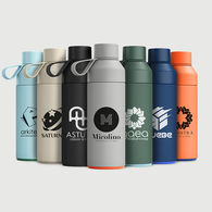 *NEW* 17 oz Ocean Plastic Hot/Cold Vacuum-Insulated Bottle with an Anti-Leak Seal and Silicone Carrying Loop - Stops 1000 Plastic Bottles From Entering the Ocean