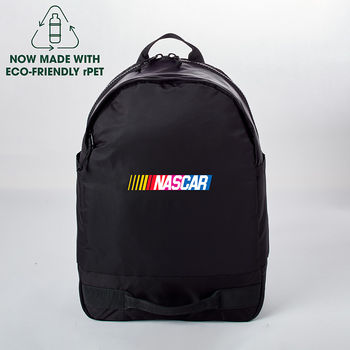 *NEW* Water-Repelling Backpack with Larger Zippers and Interior Fabric Pockets is Made from Recycled Polyester and Holds 15” Laptops