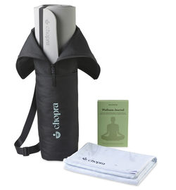 Mind, Body, and Flow Yoga Set with Bag, Mat, Towel, and Moleskine Wellness Journal