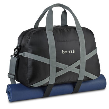 18" Sport Bag with Elastic Bands on the Base to Carry Yoga Mats or Towels