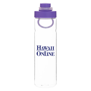 25 oz Single-Wall Dishwasher-Safe Bottle with a Carrying Handle and Sanitary Hinged Cap to Keep the Cooties Out  