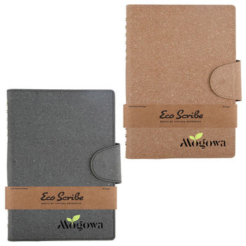 7" x 9.75" Ring-Bound Notebook is Made from Recycled Paper and Encased in Recycled Genuine Leather