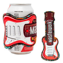 *NEW* Guitar-Shaped Slap Wrap Bottle Insulator with Full-Color Printing