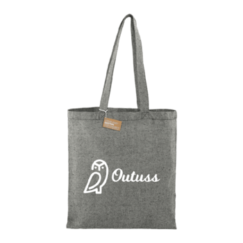 *NEW* 16" x 15" 5 oz. Recycled Cotton Twill Convention Tote - 1% of Sales Donated to Eco Nonprofits - Eco-Budget