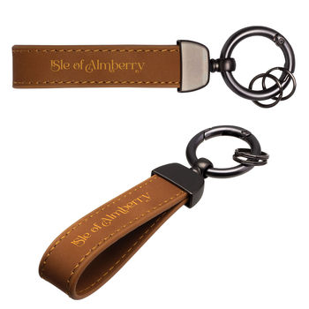 *NEW* Leather Spring Clip Keytag