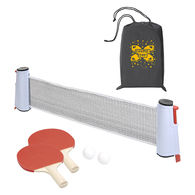 *NEW* Portable Ping Pong Game with Retractable Net, Two Paddles, Two Balls in a Carrying Case