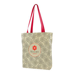 *NEW* 16” x 16” x .5” 10 oz. Cotton Made-to-Order All-Over Print Smaller Gusseted Tote Bag Allows You to Choose Handle Colors (Made in the USA) 