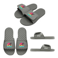 ISLIDE Mantra Molded Footbed Slides with Basketball Sneaker-inspired Outsole
