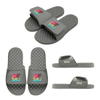 *NEW* ISLIDE® Mantra Molded Footbed Slides with Basketball Sneaker-inspired Outsole