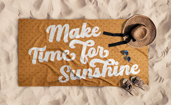*NEW* 30" x 60" Sand-Free Towel/Blanket with All-Over Custom Design