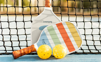 *NEW* Pickleball Set with Fiberglass Paddles, Balls and Mesh Carry Bag