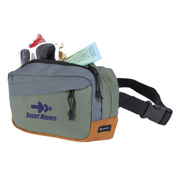 10.5" x 6" Cross Body Bag/Fanny Pack Made from Recycled Water Bottles