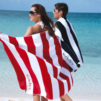 40” x 80” Horizontal Striped Heavy Weight Beach Towel 