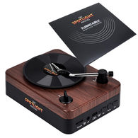 *NEW* Bluetooth Speaker Disguised as a Retro Record Player, Great for 1970s or 1980s Music-Themed Events or Destinations