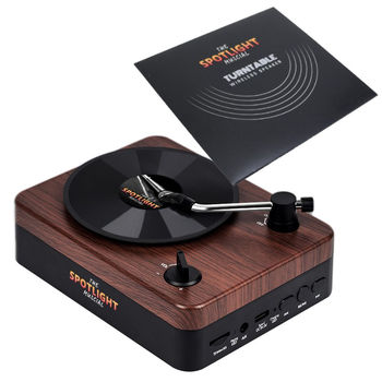 *NEW* 3W Bluetooth Speaker Disguised as a Retro Record Player, Great for 1970’s or 1980’s Music-Themed Events or Destinations