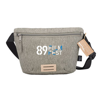 *NEW* 9.5" x 7" Trendy Grey Recycled Fanny Pack/Cross Body - 1% of Sales Donated to Eco Nonprofits