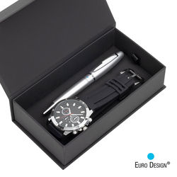 *NEW* Euro Design&reg; Bernau Watch and Pen Gift Set