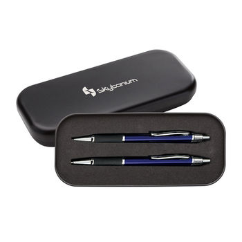 *NEW* Sundance Rubber Grip Click-Action Ballpoint Pen and Mechanical Pencil Gift Set