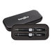 Valencia Metal Twist-Action Ballpoint and Rollberball Pen Set with Chrome Trim and Marble Accent