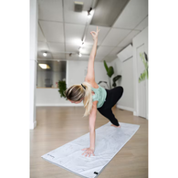 Slowtide® Yoga Towel - Top Layer for Your Yoga Mat is made from 100% Post-Consumer Recycled Materials