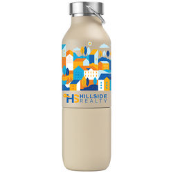 *NEW* 20 Oz Duo 2-in-1 Double-Wall Recycled Stainless Steel Bottle with 11 oz Tumbler on the Bottom with Full Color Printing