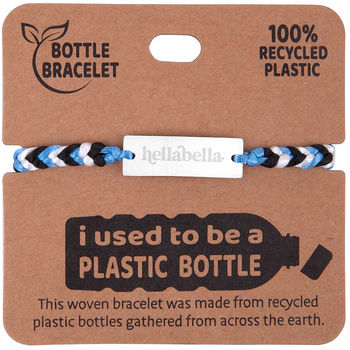 Eco-Bracelet Made From Recycled Water Bottles Gathered from Across the Earth