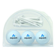 *NEW* Golf Kit: 3 Balls, 12 Wood Tees in Clamshell Packaging