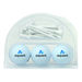 *NEW* Golf Kit: 3 Balls, 12 Wood Tees in Clamshell Packaging