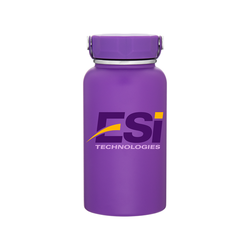 *NEW* 33 Oz. Price-Effective Single-Wall Stainless Steel Bottle with Carrying Handle and Powder-Coated Finish 