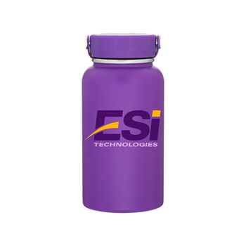 *NEW* 33 Oz. Price-Effective Single-Wall Stainless Steel Bottle with Carrying Handle and Powder-Coated Finish 