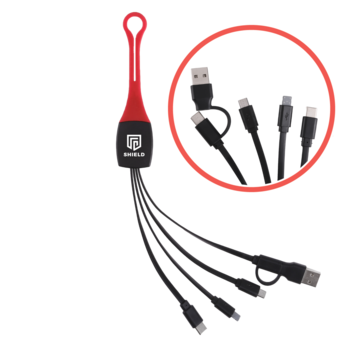 *NEW* Universal Charging Cable with Attachable Silicone Band - For Apple&reg; Lightning, USB-C and Micro USB