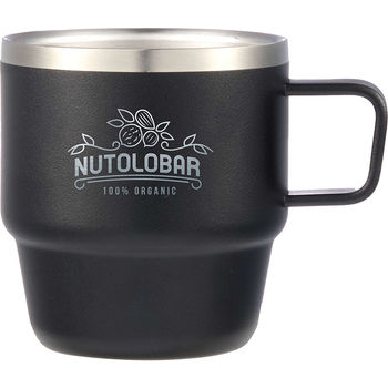 *NEW* 6 oz Stackable Set of 2 Mugs is Made From Recycled Stainless Steel and Keeps Your Mug Cabinet Clean and Tidy