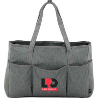 *NEW* 13 x 18 x 7 Large Utility Tote with Five Exterior Pockets and Snap-Together Longer Shoulder Handles is Made from 100% Recycled Plastic - 1% of Sales Donated to Eco Nonprofits