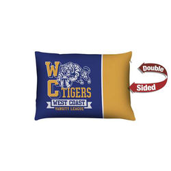 *NEW* 4” x 20” Full-Color Custom RECTANGULAR Indoor Throw Pillow – Double-Sided Imprint