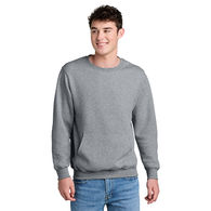 *NEW* Adult 7.8 Fleece Crewneck Front Pouch Pocket Sweatshirt