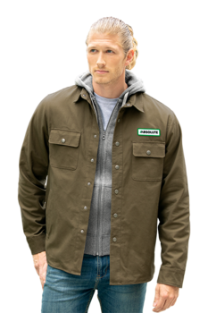 *NEW* Men’s Rugged and Modern Canvas Body Flannel-Lined Snap-Closure Shirt Jacket (Shacket)