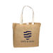 14" x 18" Natural Vegetable Fiber Jute Unstructured Basic Tote, 24" Handles