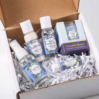 *NEW* Relaxology Kit Includes Natural Beeswax Lip Moisturizer, Moisturizing Sanitizer, Fab Fresh Fabric Spray, Hand & Body Lotion, and a Candle in a Gift Box with Crinkle Paper
