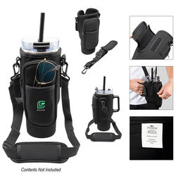 *NEW* Tumbler Sling With Storage Pouches and Shoulder Strap Fits Popular 40 oz. Mugs and is Made from Recycled Materials