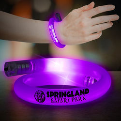 *NEW* 11" Flashing Coil Tube Bracelet (On/Off Switch)
