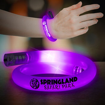 *NEW* 11" Flashing Coil Tube Bracelet (On/Off Switch)