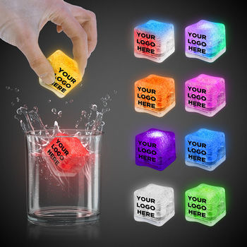 *NEW* 1.5" Frosted Plastic Ice Cubes (On-Off Button, Multiple Modes, Multiple Use)