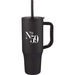 *NEW* 30 oz Recycled Plastic Double-Wall Constructed Flexible Straw Tumbler with Colored PLASTIC Handle Fits in Cup Holders