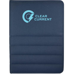 *NEW* 8.5” x 11” Puffer Recycled Zippered Padfolio with FSC® Recycled Paper and Interior Compartments