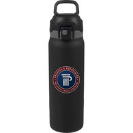 *NEW* 30 oz Recycled Stainless Steel Powder-Coated Lockable 100% Leakproof Bottle Allows for Easy Sip or Swig with a Button Push