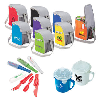 *NEW* 12-Can Lunch Cooler Kit Includes Cooler, Lunch Cup and Reusable Utensil Set